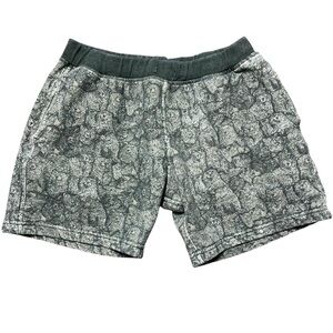 Chubbies Sweat Shorts Bear Camo AOP Elastic Waistband Size Medium